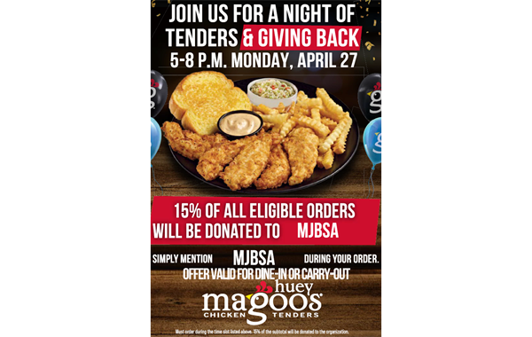 Dine to Donate night - Monday, April 27th!